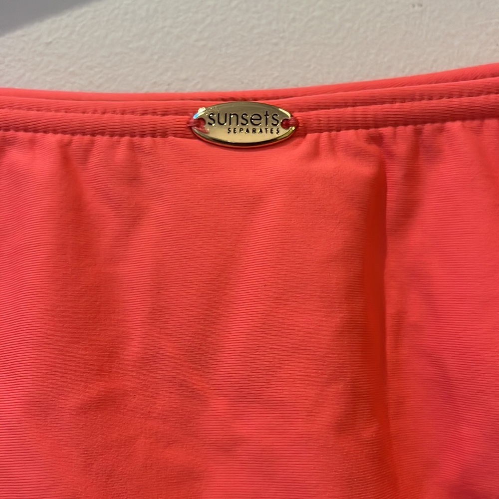 Sunsets California Bright Guava Wild Thing Bikini Bottom,Medium,NWT - Picture 10 of 10